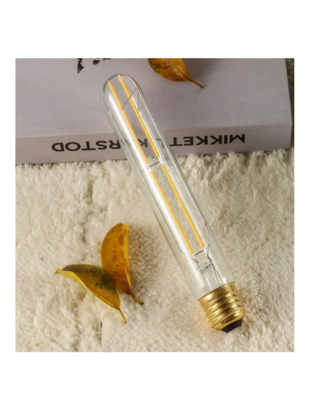 NEW 4 Pk E26 Tubular Led Bulbs Dimmable T10 Led Light 6W Equal 60 Watt,2700K
